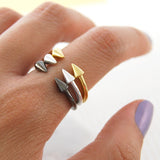 Spiky Silver Stacking Ring
