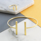Bar Contemporary Gold Ring