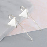 Triangle Geometric Drop Earrings