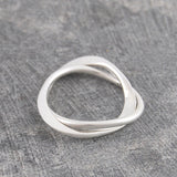 Contemporary Silver Eternity Ring