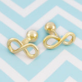 Gold Infinity Knot Cufflinks