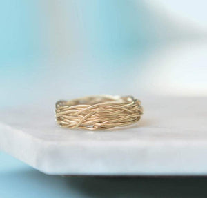 Gold Wire Contemporary Ring