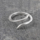Snake Contemporary Silver Ring