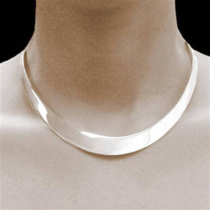 Sterling Silver Classic Solid Choker