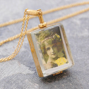 Gold Rectangular Locket